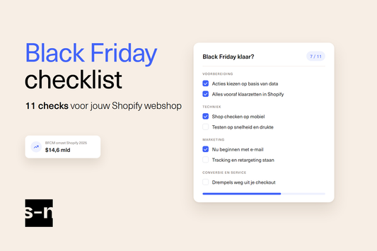Black Friday checklist: 11 checks voor jouw Shopify webshop